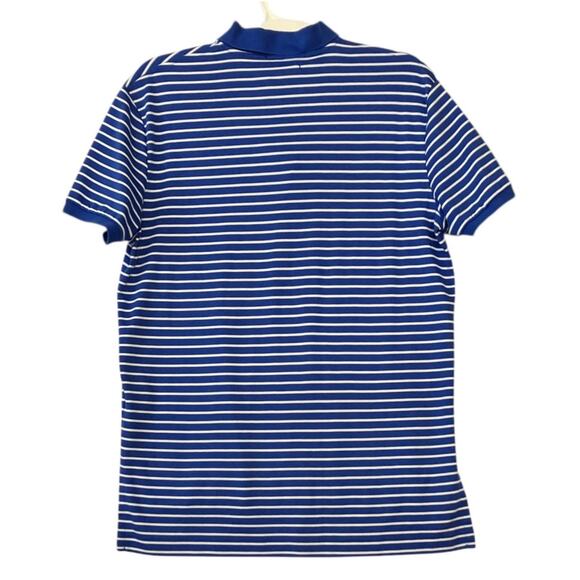 Polo Ralph Lauren Men's Blue/White Striped Classic Fit Soft Touch Polo SZ M - Picture 2 of 6